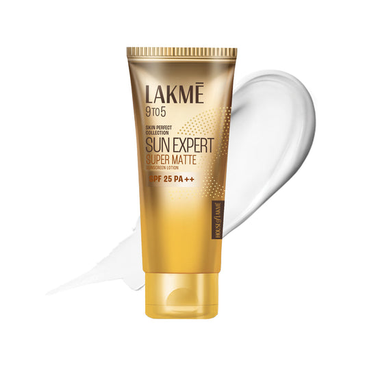 Lakmē Sun Expert SPF 25 PA++ Super Matte Lotion Sunscreen, Lightweight, Non Sticky,50ml