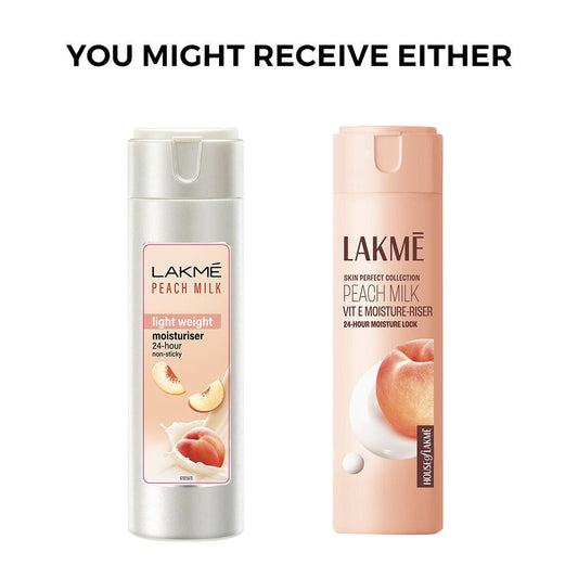 Lakmē Peach Ceramide Moisturizer with Hyaluronic,For Dry Skin, Normal Skin & Sensitive Skin 60ml