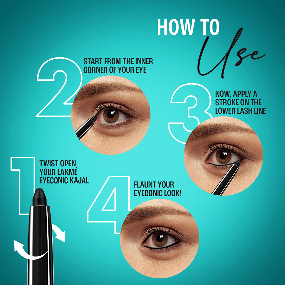 Lakmē  9to5 Eyeconic Kajal