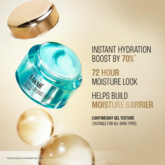 Lakmē Hyaluronic Dewy Gel Creme with Hyaluronic Acid 50G