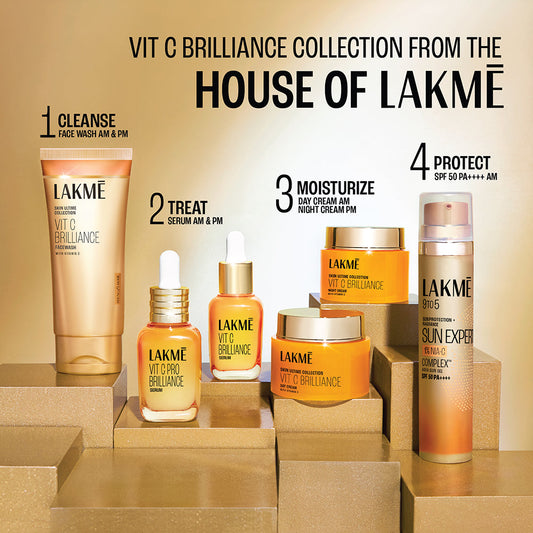 Lakmē Vitamin C Brilliance Facewash with Vitamin C Face Wash for brighter skin 100g