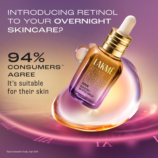 Lakme Retinol Advanced Renewal Serum 0.1% Retinol + 5% Peptide Complex