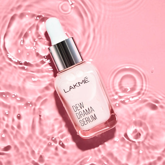 Lakmē Dew Drama Serum 6% Vitamin E & Pro-Ceramide for Skin Barrier & Dewy Radiance 15ml