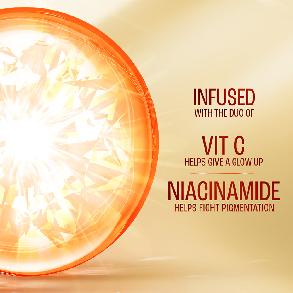 Lakmē 1% Niacinamide & VIT C water-light Sunscreen gel SPF 50 Pa++++For Oily Skin,2X Glow, 56G