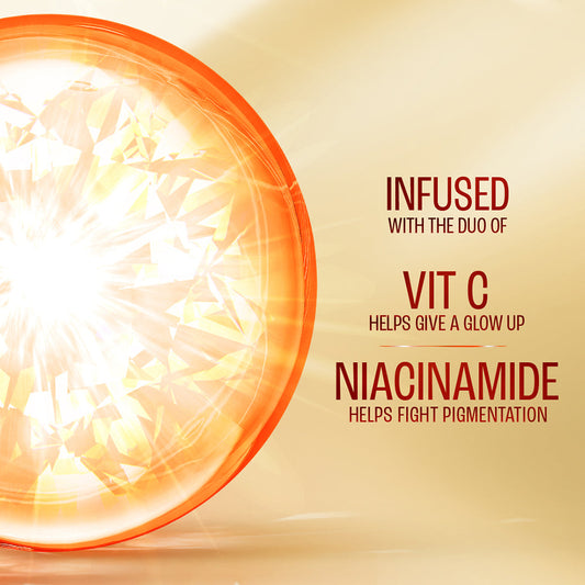 Lakmē 1% Niacinamide & VIT C water-light Sunscreen gel SPF 50 Pa++++For Oily Skin,2X Glow, 56G