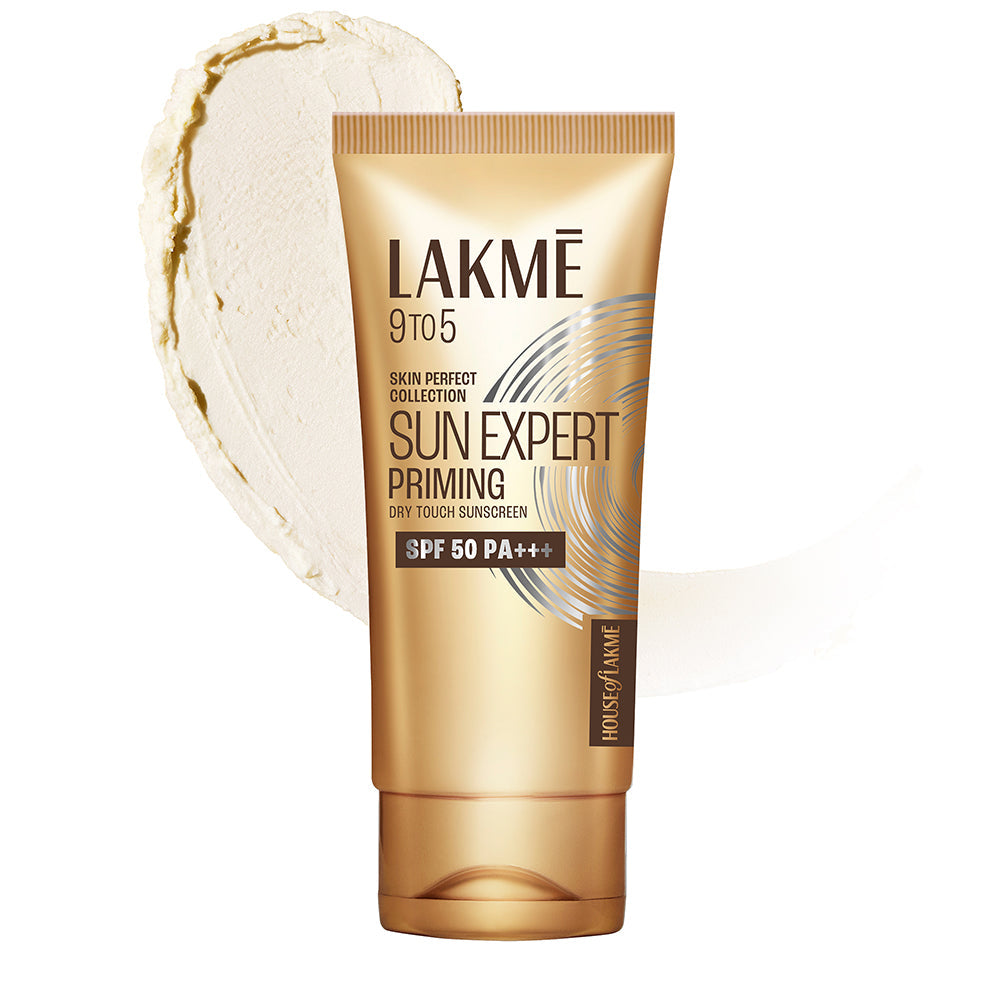 Lakmē Sun Expert Primer + Sunscreen, SPF 50 PA+++ for UVA/B, mattifying for makeup lovers 50g