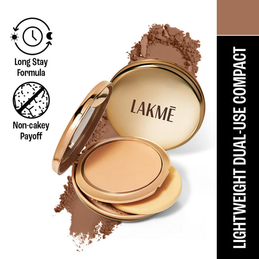 Lakmē  9to5 Unreal Dual Cover Pressed Powder