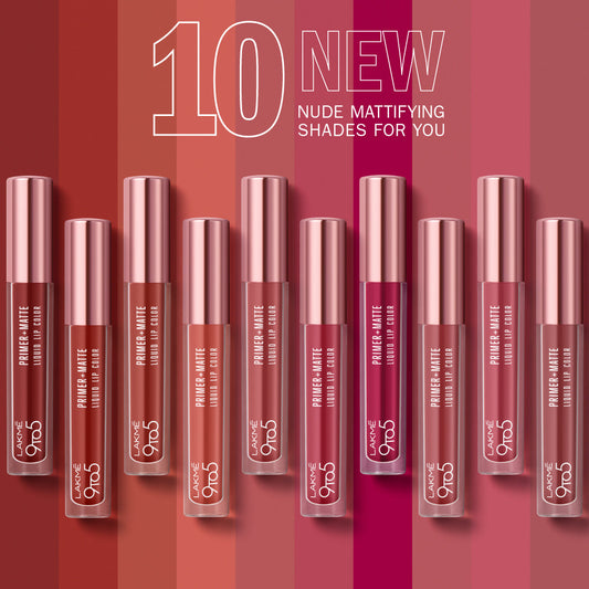Lakmē 9to5 Powerplay Priming Matte Liquid Lip
