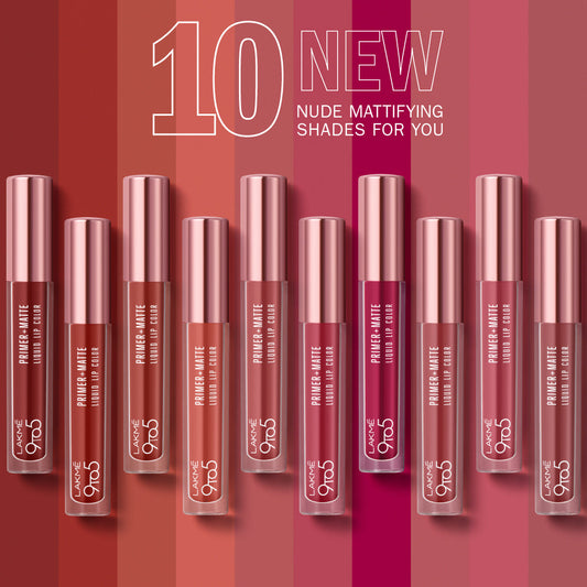 Lakmē 9to5 Powerplay Priming Matte Liquid Lip
