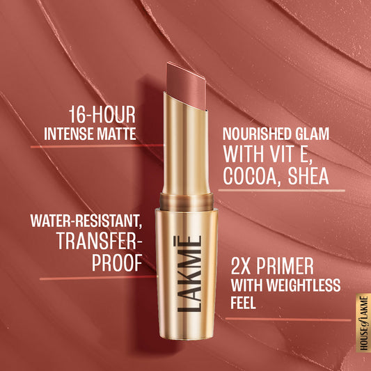 Lakmē 9 To 5 Primer + Matte Lipstick