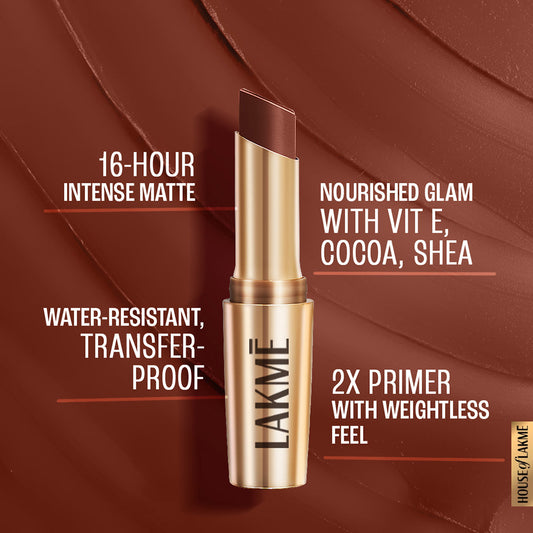 Lakmē 9 To 5 Primer + Matte Lipstick