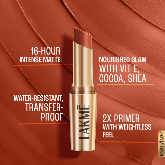 Lakmē 9 To 5 Primer + Matte Lipstick