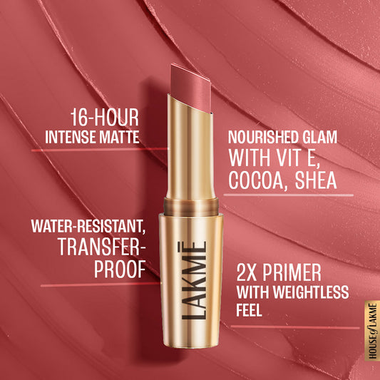 Lakmē 9 To 5 Primer + Matte Lipstick