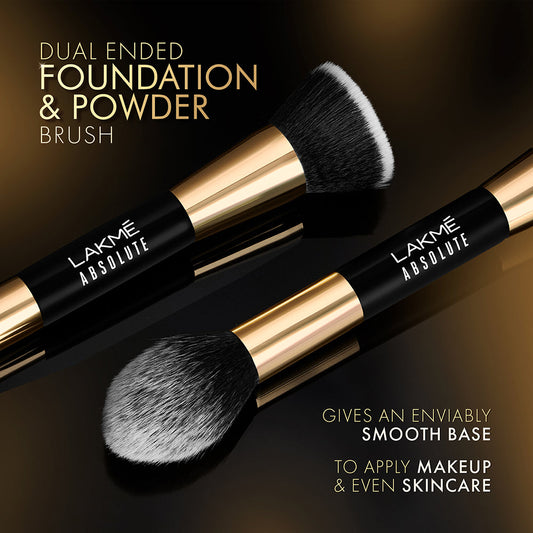 Lakmē Absolute Makeup Master Tools -  Dual Ended Foundation & Powder Brush