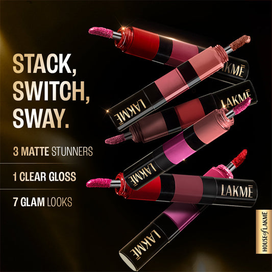 Lakmē Ultimate Glam 4 in 1 lip stack
