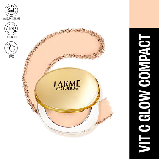 Lakmē VitC Superglow Primer + Compact Combo