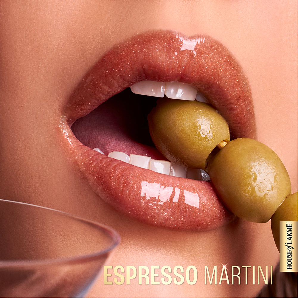 Lakmē Espresso Martini lipstick shade from Lakmē Glitterati Lip Glaze