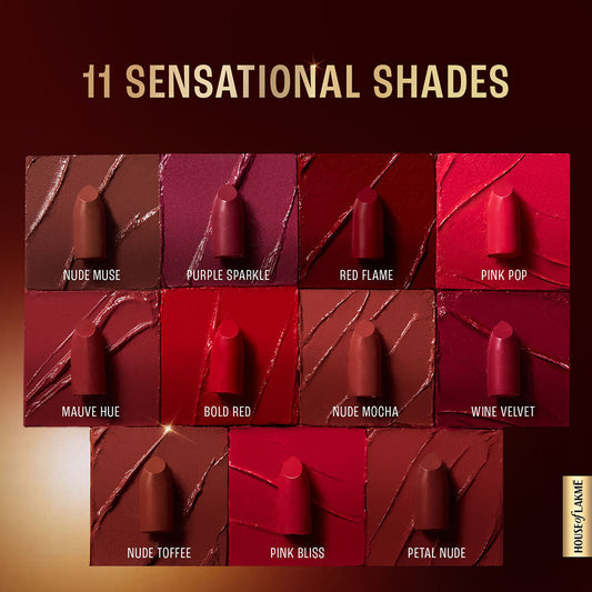 Lakmē Ultimate Glam Satin Matte Lipstick