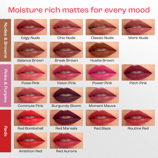 Lakmē 9to5 Forever Matte Lip Crayon - Poise Pink - product image 10