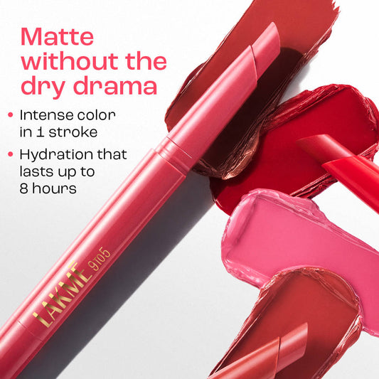 Lakmē 9to5 Forever Matte Lip Crayon - Poise Pink - product image 3
