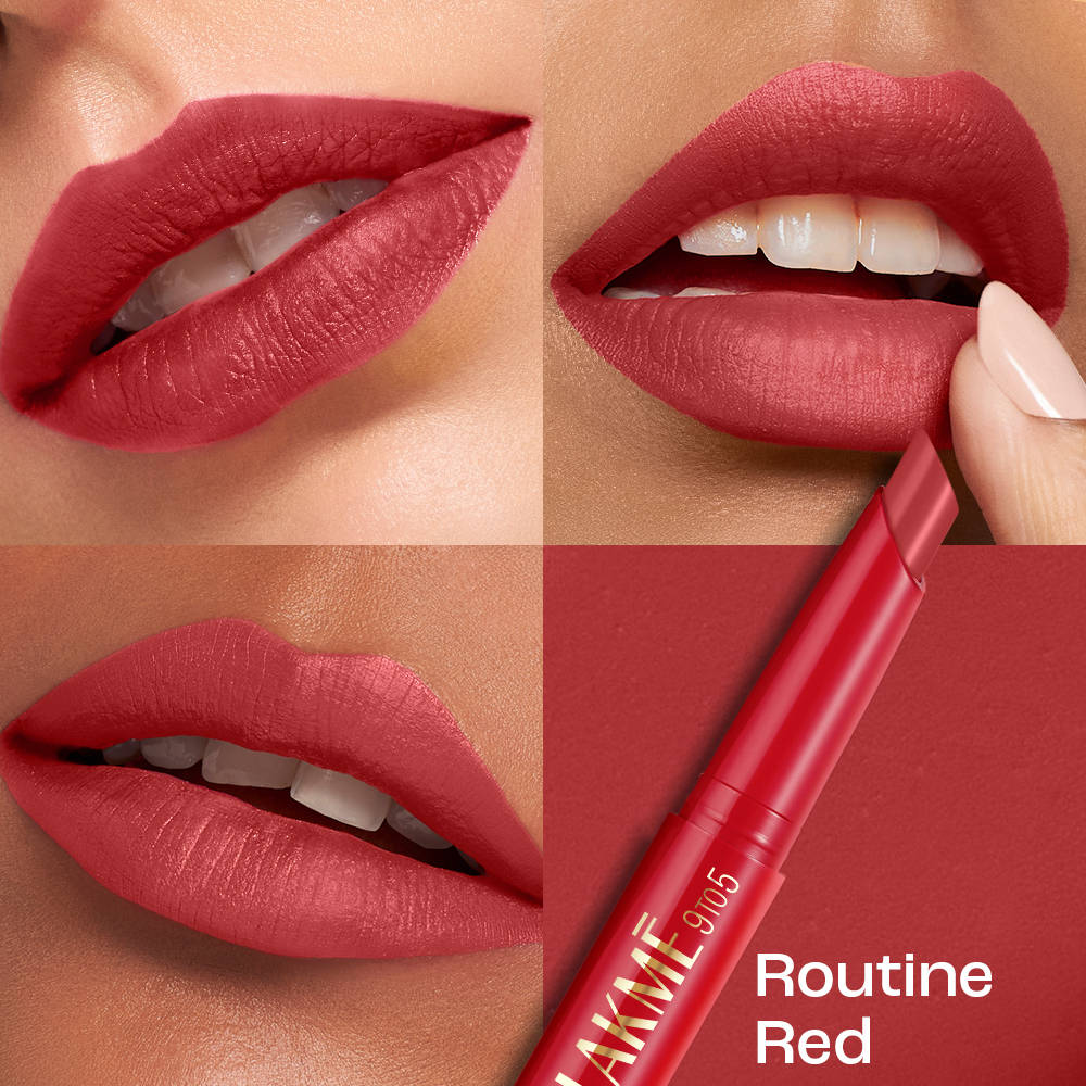 Lakmē 9to5 Forever Matte Lip Crayon - Routine Red - product image 4