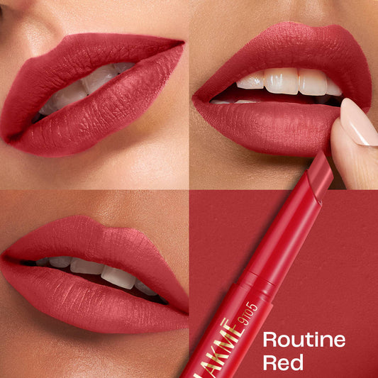 Lakmē 9to5 Forever Matte Lip Crayon - Routine Red - product image 4