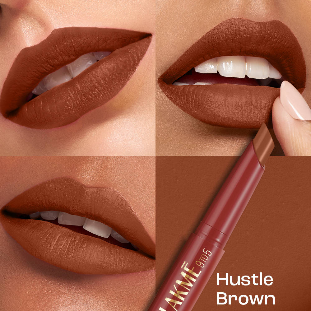Lakmē 9to5 Forever Matte Lip Crayon - Hustle Brown - product image 4