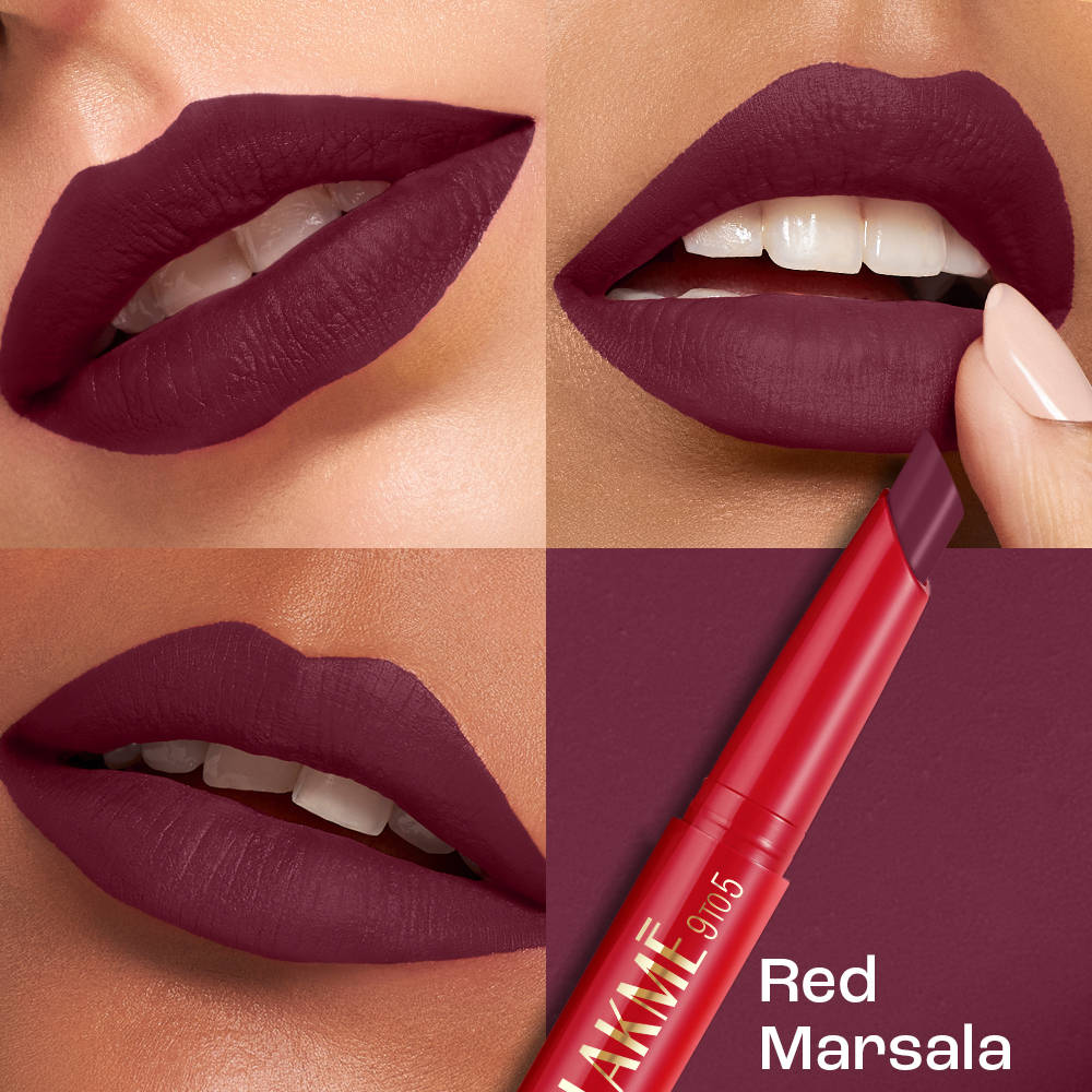 Lakmē 9to5 Forever Matte Lip Crayon - Red Marsala - product image 4