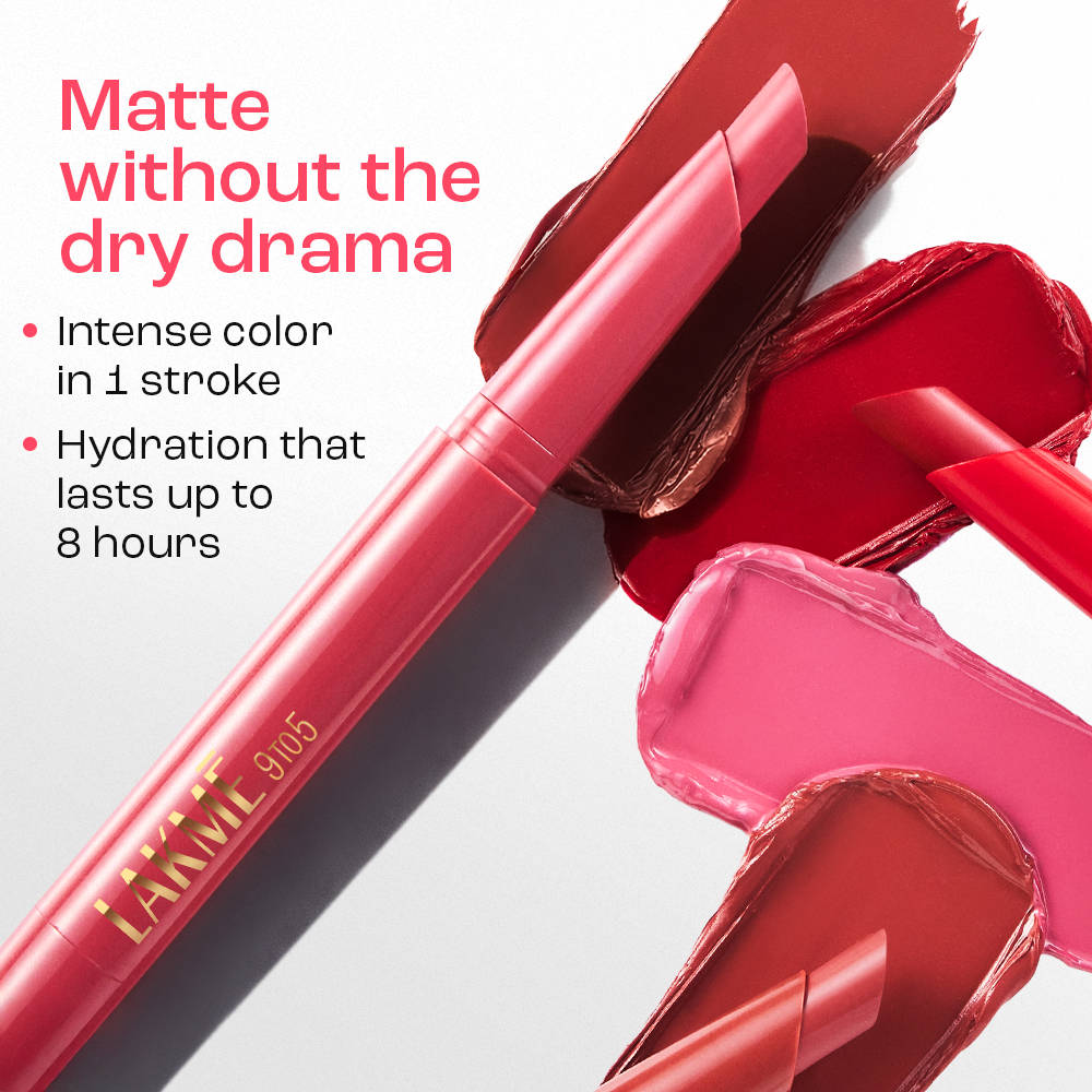 Lakmē 9to5 Forever Matte Lip Crayon - Red Blaze - product image 3