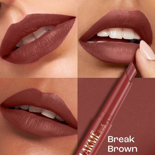 Lakmē 9to5 Forever Matte Lip Crayon - Break Brown - product image 4