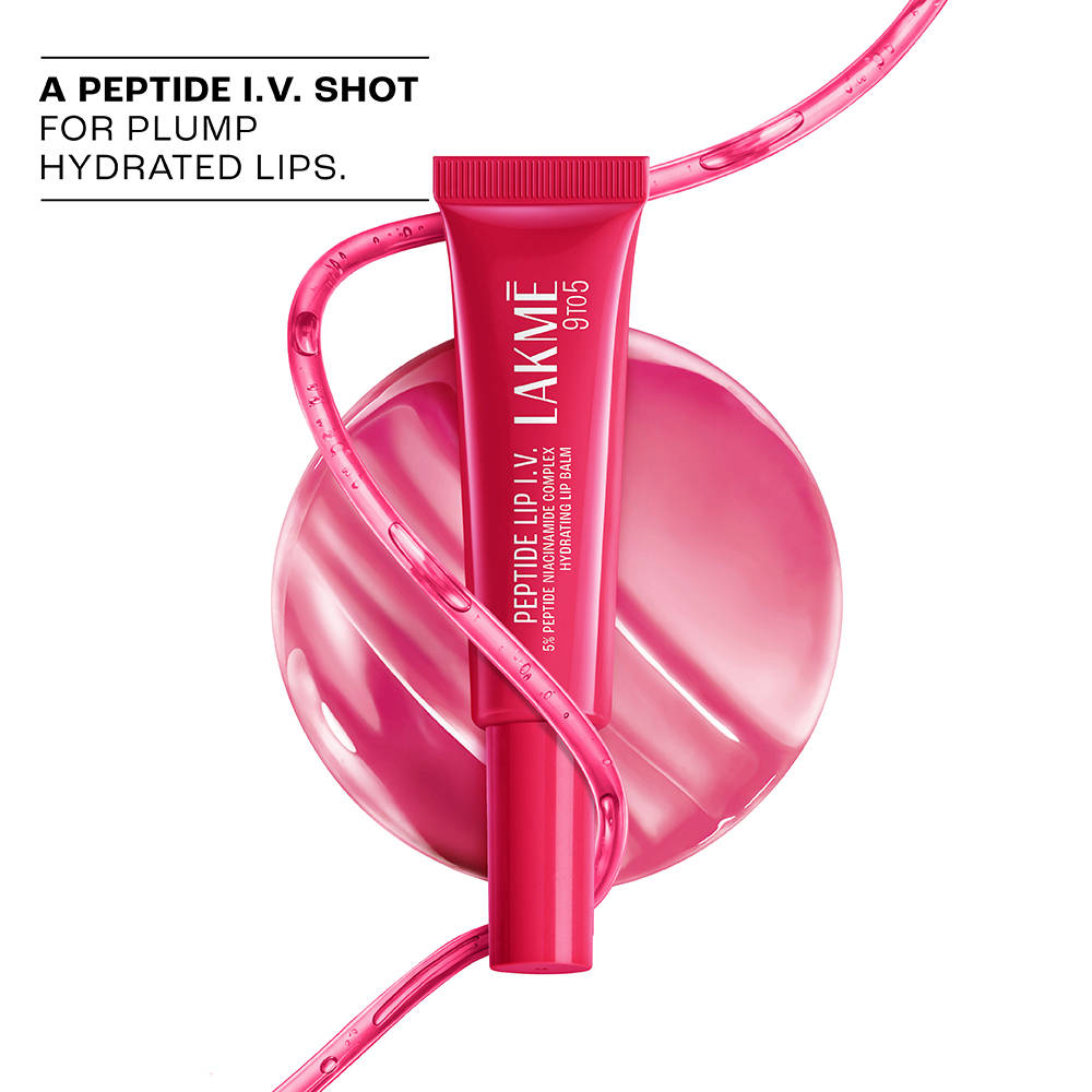 Lakmē Peptide Lip I.V. Hydrating Lip Balm Peptalk Pink 1