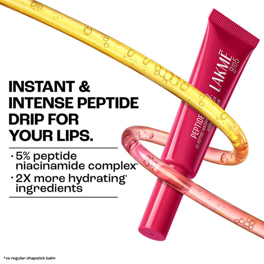 Lakmē Peptide Lip I.V. Hydrating Lip Balm Peptalk Pink 2