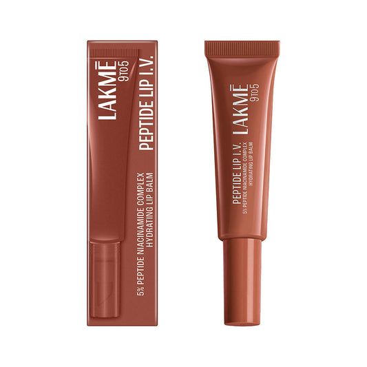 Lakmē Peptide Lip I.V. Hydrating Lip Balm Brown Lip Retreat 12