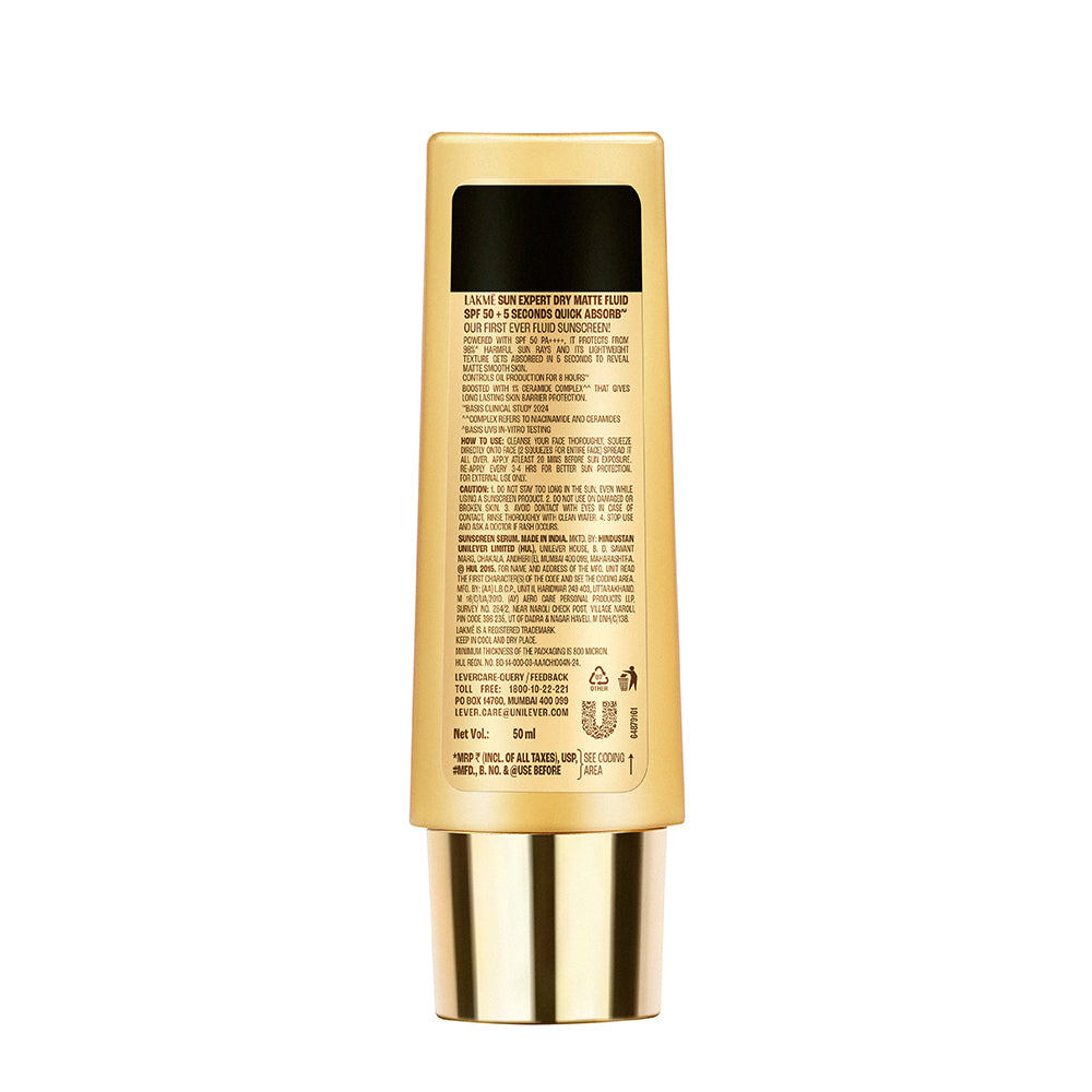 Lakme Sun Expert Dry Matte Fluid SPF 50++++ Sunscreen 50ml
