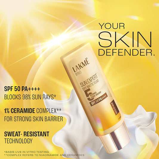 Lakme Sun Expert Dry Matte Fluid SPF 50++++ Sunscreen 50ml