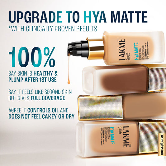 Lakmē 9to5 Hya Matte Foundation + Hyaluronic Acid