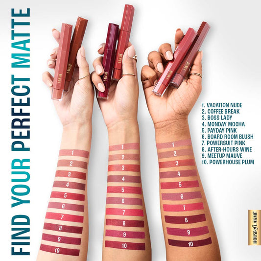Lakmē 9to5 Hya Matte Lip Liquid
