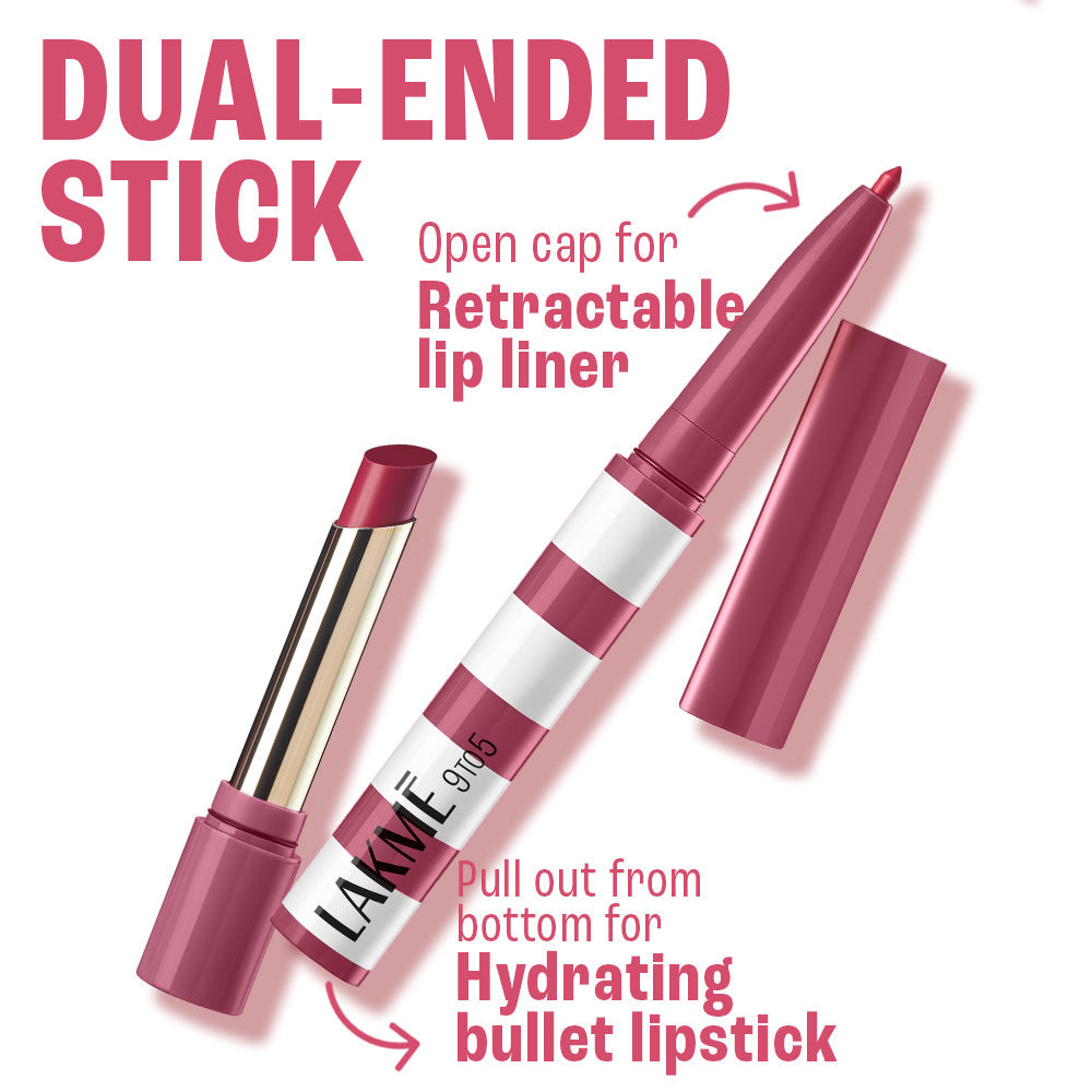 Lakmē 9to5 Hya Beach Edit Lipstick + Liner Duo