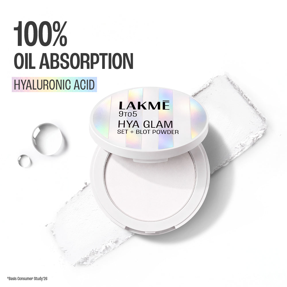Lakmē 9to5 Hya Glam Instant Set + Blot Powder in Natural - product image 2