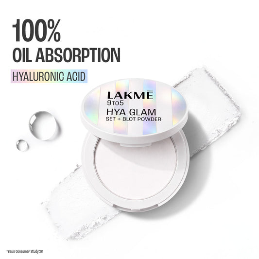 Lakmē 9to5 Hya Glam Instant Set + Blot Powder in Natural - product image 2