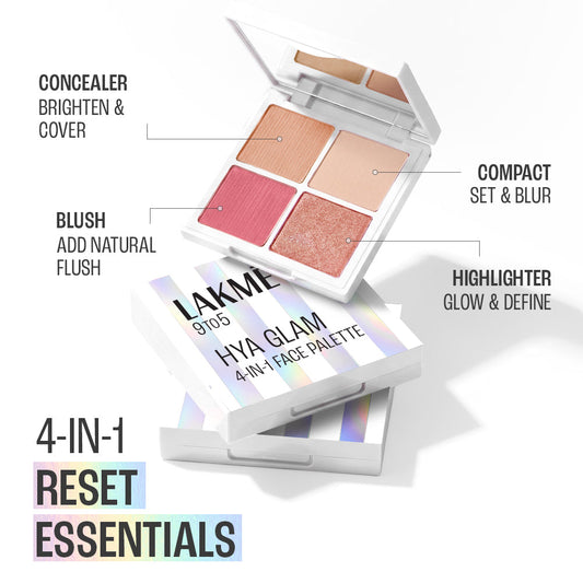 Lakmē 9to5 Hya Glam 4-in-1 Face Palette in Light Neutral - product image 5