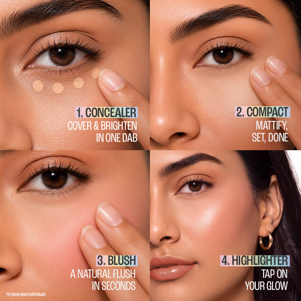 Lakmē 9to5 Hya Glam 4-in-1 Face Palette in Light Neutral - product image 8