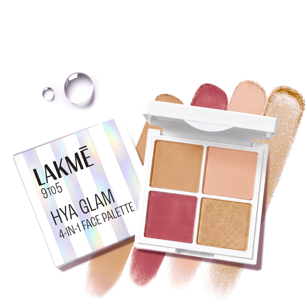 Lakmē 9to5 Hya Glam 4-in-1 Face Palette in Warm Medium - product image 4