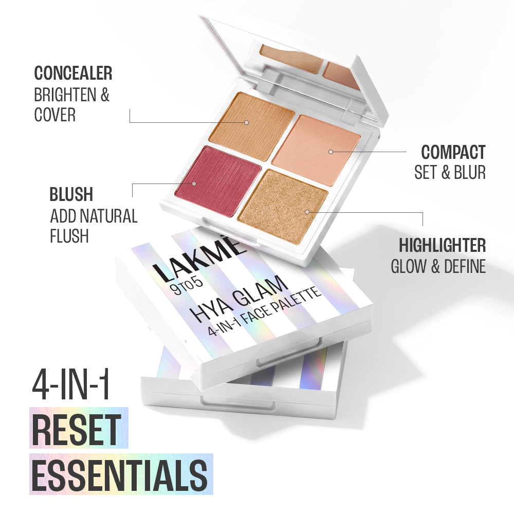 Lakmē 9to5 Hya Glam 4-in-1 Face Palette in Warm Medium - product image 5