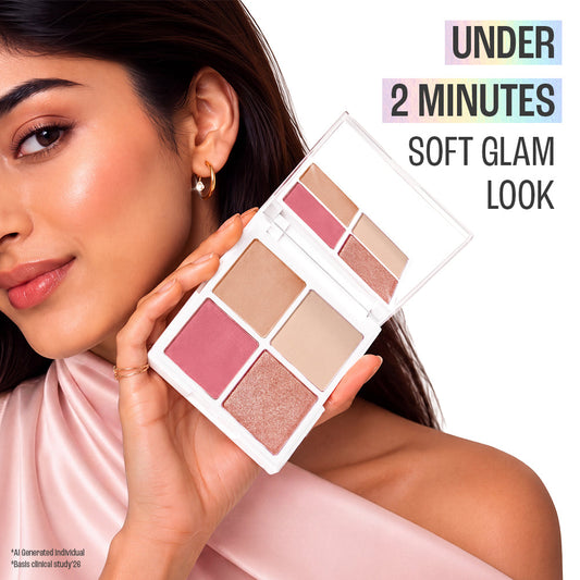 Lakmē 9to5 Hya Glam 4-in-1 Face Palette in Warm Medium - product image 6