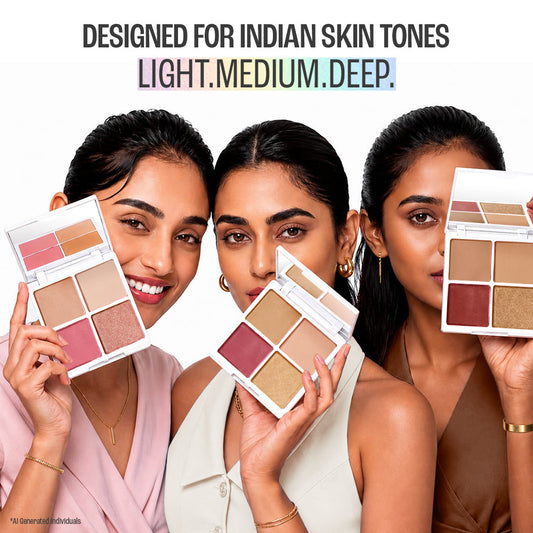 Lakmē 9to5 Hya Glam 4-in-1 Face Palette in Warm Medium - product image 12