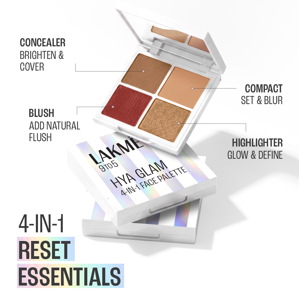 Lakmē 9to5 Hya Glam 4-in-1 Face Palette in Rich Deep - product image 5