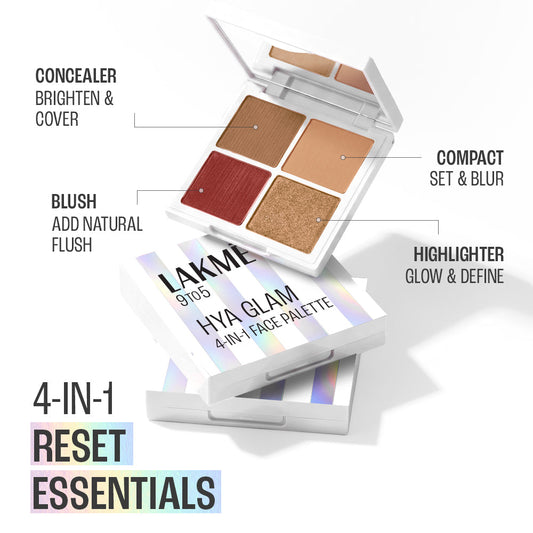 Lakmē 9to5 Hya Glam 4-in-1 Face Palette in Rich Deep - product image 5