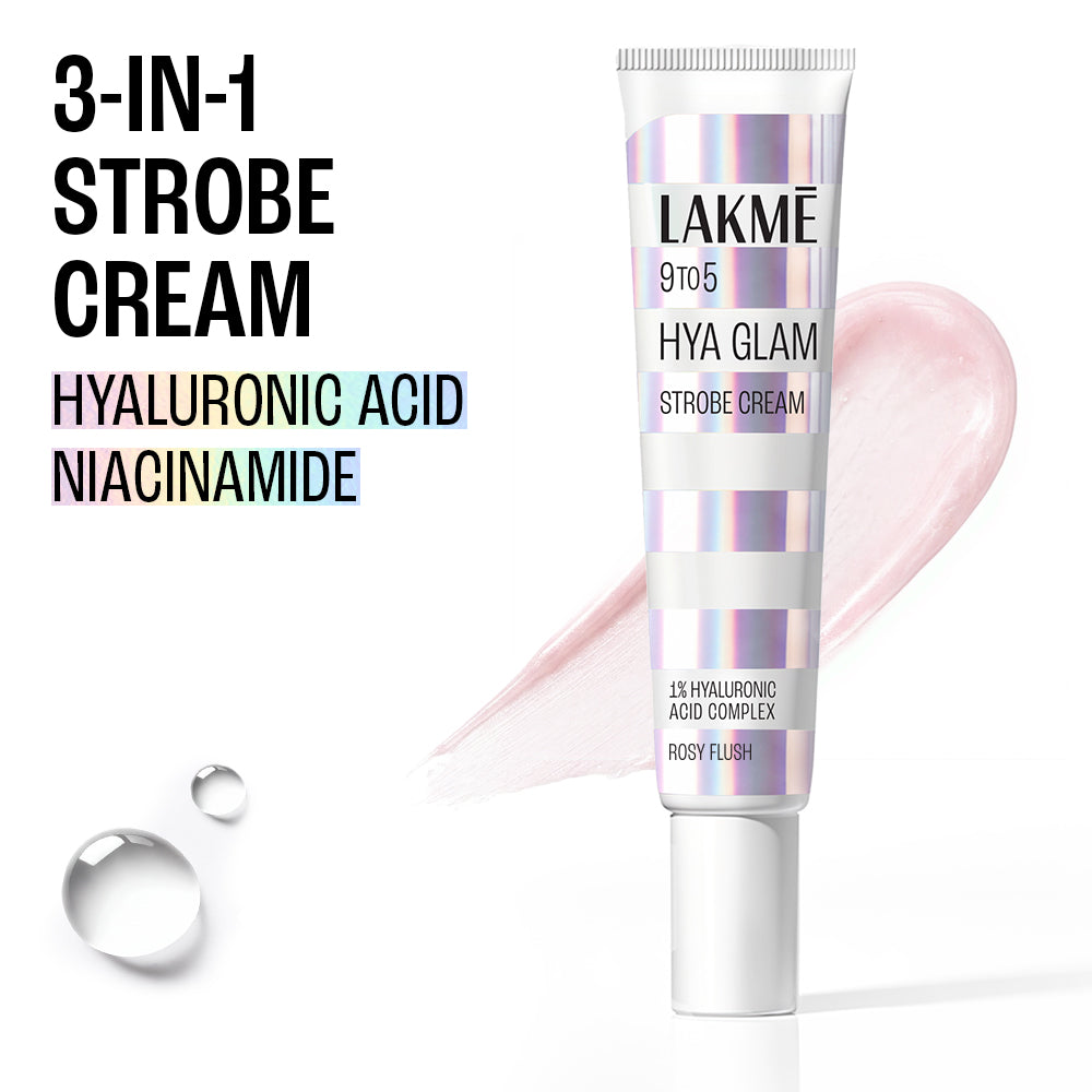 Lakmē 9to5 Hya Glam Strobe Cream in Rosy Flush - product image 2