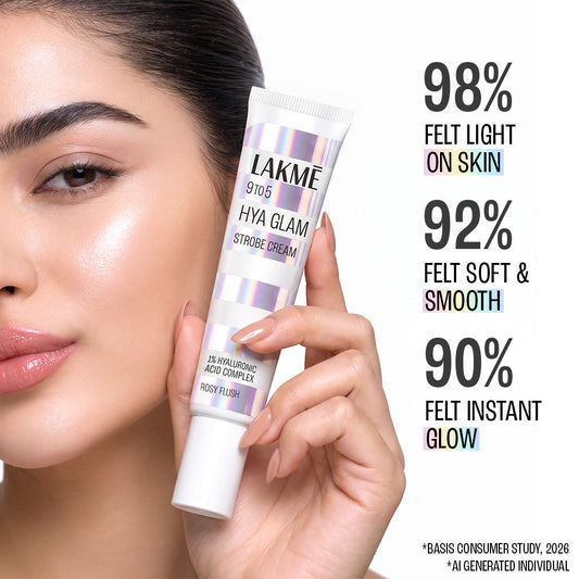 Lakmē 9to5 Hya Glam Strobe Cream in Rosy Flush - product image 7